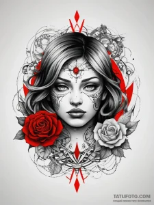 Tattoo sketch cosmic identity, tattoo flash s... - эскиз тату (№1757671269_0, 12.09.2025 10:01) — Tatufoto.com