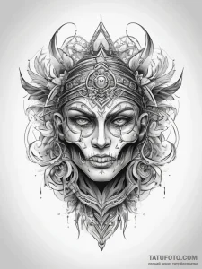 Tattoo sketch a symbolic object - эскиз тату (№1757672245_0, 12.09.2025 10:17) — Tatufoto.com