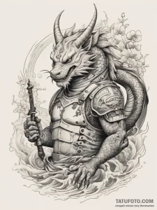 Tattoo sketch soldier with a key, tattoo sket... - эскиз тату (№1757672440_0, 12.09.2025 10:20) — Tatufoto.com