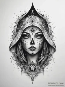 Tattoo sketch cosmic ghost, tattoo drawing ou... - эскиз тату (№1757672635_0, 12.09.2025 10:23) — Tatufoto.com