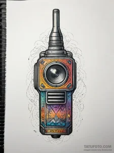 Tattoo sketch walkie-talkie, tattoo flash she... - эскиз тату (№1757674199_0, 12.09.2025 10:49) — Tatufoto.com