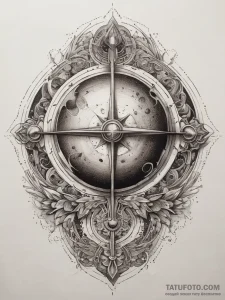 Tattoo sketch cosmic sphere, artistic tattoo... - эскиз тату (№1757676140_0, 12.09.2025 11:22) — Tatufoto.com
