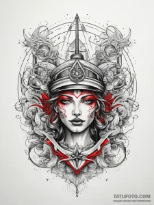 Tattoo sketch cosmic myth, ink illustration f... - эскиз тату (№1757683151_0, 12.09.2025 13:19) — Tatufoto.com