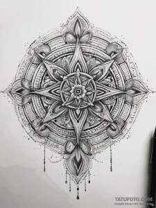 Tattoo sketch holy representation, tattoo lin... - эскиз тату (№1757687590_0, 12.09.2025 14:33) — Tatufoto.com