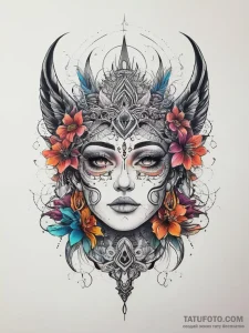 Tattoo sketch spiritual narrative, concept ar... - эскиз тату (№1757692468_0, 12.09.2025 15:54) — Tatufoto.com