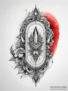 Tattoo sketch cartouche with a quote, tattoo... - эскиз тату (№1757694610_0, 12.09.2025 16:30) — Tatufoto.com
