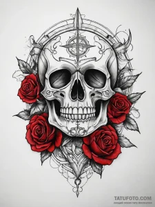 Tattoo sketch blessed scene, ink illustration... - эскиз тату (№1757695389_0, 12.09.2025 16:43) — Tatufoto.com