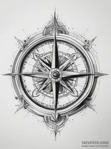 Tattoo sketch compass, tattoo flash sheet des... - эскиз тату (№1757695972_0, 12.09.2025 16:52) — Tatufoto.com