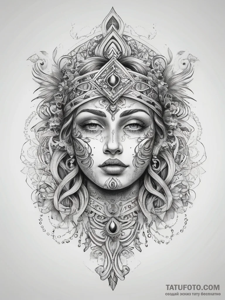 Tattoo sketch holy narrative, tattoo sketch d... - эскиз тату (№1757696166_0, 12.09.2025 16:56) — Tatufoto.com