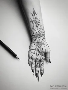 Tattoo sketch hands with a pen, tattoo line a... - эскиз тату (№1757698330_0, 12.09.2025 17:32) — Tatufoto.com