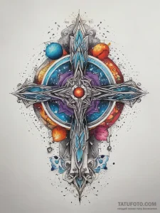 Tattoo sketch cosmic entity, concept art for... - эскиз тату (№1757698523_0, 12.09.2025 17:35) — Tatufoto.com