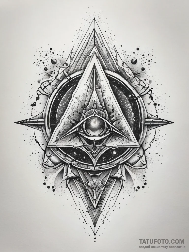 Tattoo sketch cosmic origin, artistic tattoo... - эскиз тату (№1757708766_0, 12.09.2025 20:26) — Tatufoto.com