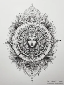 Tattoo sketch sacred lore - эскиз тату (№1757716561_0, 12.09.2025 22:36) — Tatufoto.com
