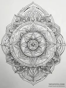 Tattoo sketch cosmic identity, tattoo sketch... - эскиз тату (№1757717344_0, 12.09.2025 22:49) — Tatufoto.com