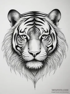 Tattoo sketch tiger's eye, tattoo line art, o... - эскиз тату (№1757718132_0, 12.09.2025 23:02) — Tatufoto.com
