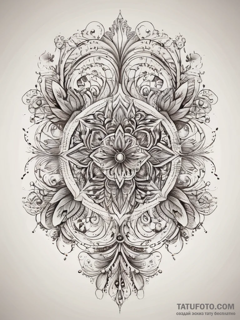 Tattoo sketch a symbolic emotion, ink illustr... - эскиз тату (№1757718905_0, 12.09.2025 23:15) — Tatufoto.com