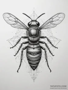 Tattoo sketch wasp, tattoo drawing outline, r... - эскиз тату (№1757719295_0, 12.09.2025 23:21) — Tatufoto.com