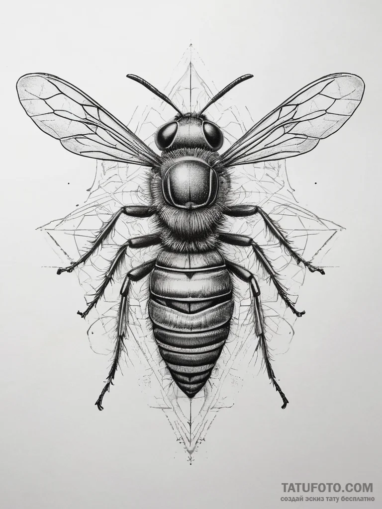 Tattoo sketch wasp, tattoo drawing outline, r... - эскиз тату (№1757719295_0, 12.09.2025 23:21) — Tatufoto.com