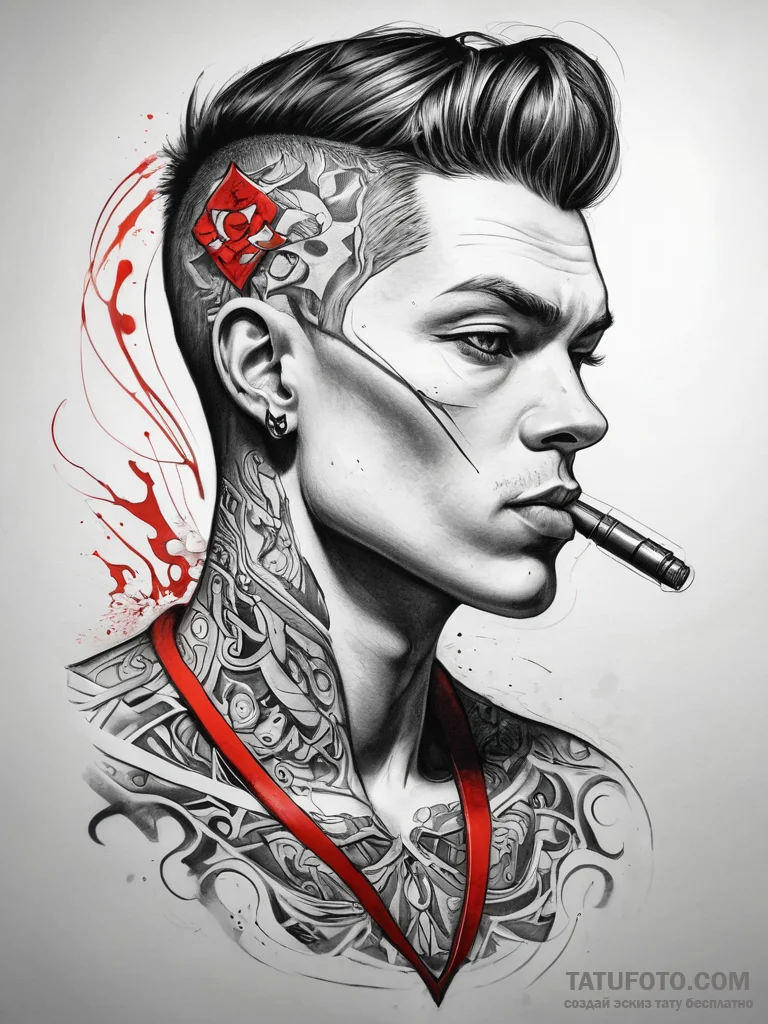Tattoo sketch coach a person with a whistle,... - эскиз тату (№1757719887_0, 12.09.2025 23:31) — Tatufoto.com