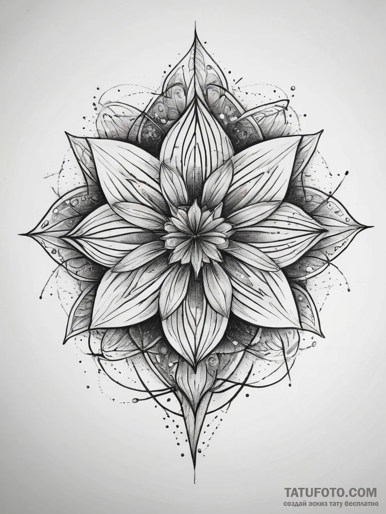Tattoo sketch cosmos, ink illustration for ta... - эскиз тату (№1757720482_0, 12.09.2025 23:41) — Tatufoto.com