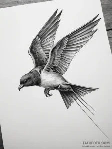 Tattoo sketch storm-petrel - эскиз тату (№1757720676_0, 12.09.2025 23:44) — Tatufoto.com
