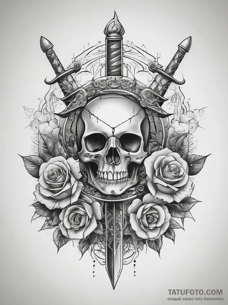 Tattoo sketch dagger, tattoo sketch design, c... - эскиз тату (№1757723622_0, 13.09.2025 00:33) — Tatufoto.com