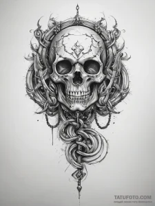 Tattoo sketch chain breaking - эскиз тату (№1757724220_0, 13.09.2025 00:43) — Tatufoto.com