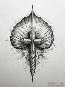 Tattoo sketch seashell, concept art for tatto... - эскиз тату (№1757727956_0, 13.09.2025 01:45) — Tatufoto.com