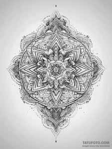 Tattoo sketch a symbolic plant, tattoo drawin... - эскиз тату (№1757728953_0, 13.09.2025 02:02) — Tatufoto.com