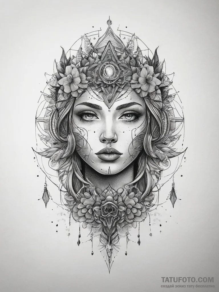 Tattoo sketch sky, ink illustration for tatto... - эскиз тату (№1757769962_0, 13.09.2025 13:26) — Tatufoto.com