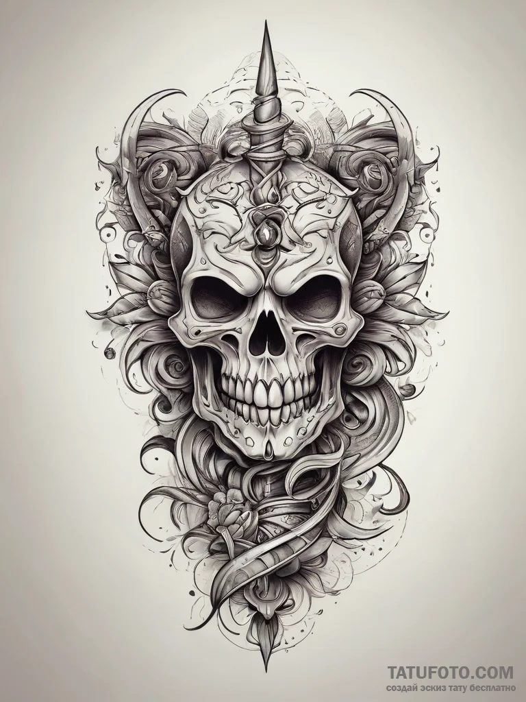 Tattoo sketch a symbolic object, concept art... - эскиз тату (№1757772288_0, 13.09.2025 14:04) — Tatufoto.com