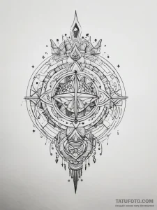 Tattoo sketch cosmic myth, ink illustration f... - эскиз тату (№1757780768_0, 13.09.2025 16:26) — Tatufoto.com