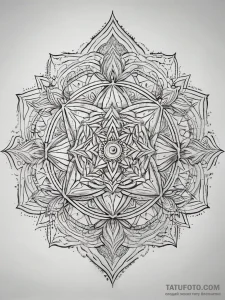 Tattoo sketch sacred source, ink illustration... - эскиз тату (№1757782939_0, 13.09.2025 17:02) — Tatufoto.com