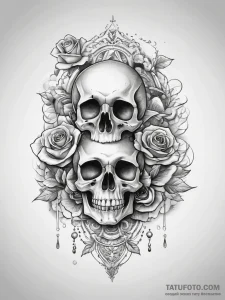 Tattoo sketch coral, ink illustration for tat... - эскиз тату (№1757783924_0, 13.09.2025 17:18) — Tatufoto.com