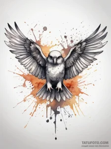 Tattoo sketch petrel, tattoo line art, waterc... - эскиз тату (№1757784117_0, 13.09.2025 17:21) — Tatufoto.com