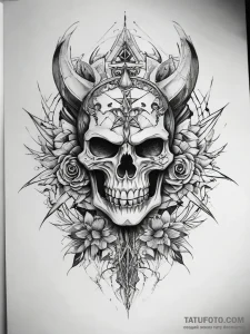 Tattoo sketch sharp - эскиз тату (№1757788056_0, 13.09.2025 18:27) — Tatufoto.com
