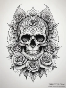 Tattoo sketch sacred representation, tattoo s... - эскиз тату (№1757789039_0, 13.09.2025 18:43) — Tatufoto.com