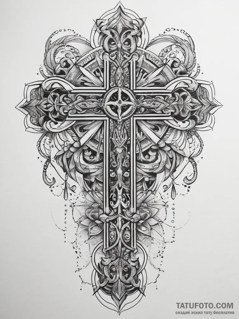 Tattoo sketch crosses on knuckles, concept ar... - эскиз тату (№1757790620_0, 13.09.2025 19:10) — Tatufoto.com