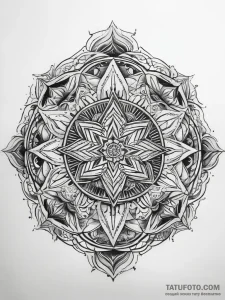 Tattoo sketch authentic, artistic tattoo sket... - эскиз тату (№1757791609_0, 13.09.2025 19:26) — Tatufoto.com