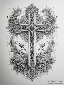 Tattoo sketch red, tattoo line art, detailed... - эскиз тату (№1757792597_0, 13.09.2025 19:43) — Tatufoto.com