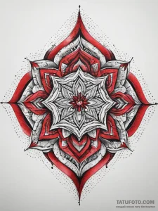 Tattoo sketch red, tattoo sketch design, bold... - эскиз тату (№1757798532_0, 13.09.2025 21:22) — Tatufoto.com