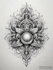 Tattoo sketch pearl, concept art for tattoo,... - эскиз тату (№1757799733_0, 13.09.2025 21:42) — Tatufoto.com