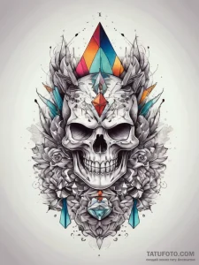 Tattoo sketch crystal, concept art for tattoo... - эскиз тату (№1757799927_0, 13.09.2025 21:45) — Tatufoto.com