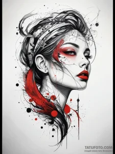 Tattoo sketch cosmic spirit, tattoo line art,... - эскиз тату (№1757800123_0, 13.09.2025 21:48) — Tatufoto.com