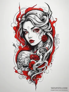 Tattoo sketch fine line tattoo, tattoo line a... - эскиз тату (№1757800923_0, 13.09.2025 22:02) — Tatufoto.com
