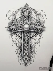 Tattoo sketch pearl on skin, ink illustration... - эскиз тату (№1757840484_0, 14.09.2025 09:01) — Tatufoto.com