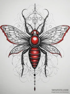 Tattoo sketch gnat, tattoo drawing outline, r... - эскиз тату (№1757841266_0, 14.09.2025 09:14) — Tatufoto.com