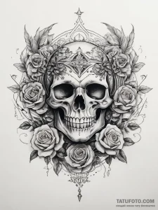 Tattoo sketch druid, tattoo sketch design, se... - эскиз тату (№1757845165_0, 14.09.2025 10:19) — Tatufoto.com