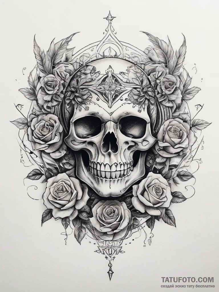 Tattoo sketch druid, tattoo sketch design, se... - эскиз тату (№1757845165_0, 14.09.2025 10:19) — Tatufoto.com