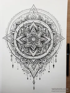 Tattoo sketch cosmic root, concept art for ta... - эскиз тату (№1757845565_0, 14.09.2025 10:26) — Tatufoto.com